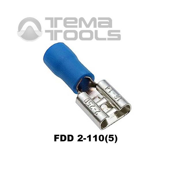 Плоский конектор FDD 2-110(5) мама з частковою ізоляцією - купити конектор плоский