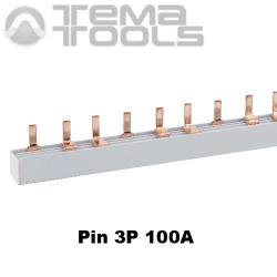 Шина соединительная Pin 3P 100А 1м