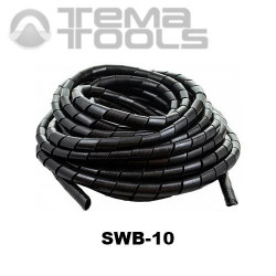 Спіральна обв'язка для проводів SWB-10 чорна - купити спіральну обв'язку для швидкого скріплення проводів