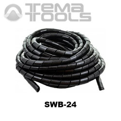 Спіральна обв'язка для проводів SWB-24 чорна - купити спіральну обв'язку для швидкого скріплення проводів