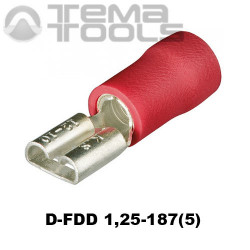 Купити роз'єм плоский вібростійкий D-FDD 1,25-187(5) "мама"