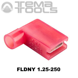 Конектор плоский кутовий FLDNY 1,25-250 "мама" з повною ізоляцією - купити роз'єм плоский кутовий мама обтискний з повною ізоляц