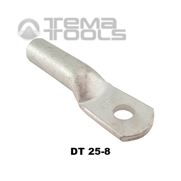 Наконечник медный силовой удлиненный луженый DT 25-8
