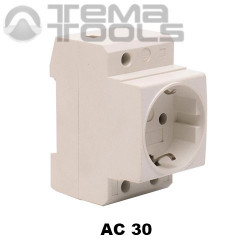 Розетка на DIN-рейку с заземлением AC 30