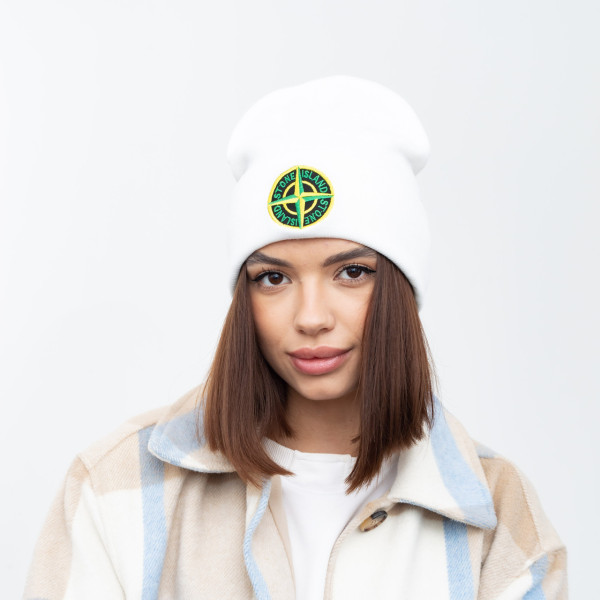 Шапка "Домік" Stone Island білий