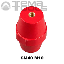Ізолятор шинний SM40 М10 опорний без болтів - купити шинний ізолятор бочонок SM (опорний, силовий) оптом і вроздріб
