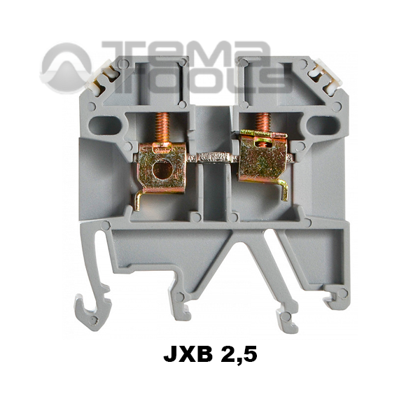 Клемма проходная винтовая JXB 2,5 на DIN-рейку – купить оптом и в розницу