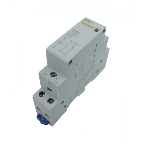 Контактор модульний КМ-1-25-11 25А 230AC 1NO-1NC 2р 1мод. на Din-рейку