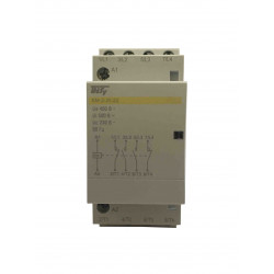 Контактор модульный КМ-2-25-22 25А 230AC 2NO-2NC 4р 2мод. на Din-рейку