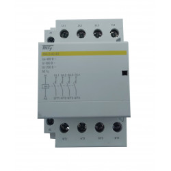 Контактор модульний КМ-3-40-40 40А 230AC 4NO 4р 3мод. на Din-рейку