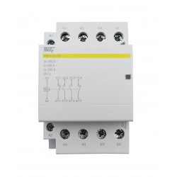 Контактор модульний КМ-3-63-22 63А 230AC 2NO-2NC 4р 3мод. на Din-рейку